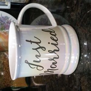 Slant Just Married 16 Ounce Iridescent Coffee Tea Mug